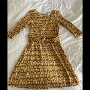 Cotton dress with unique pattern